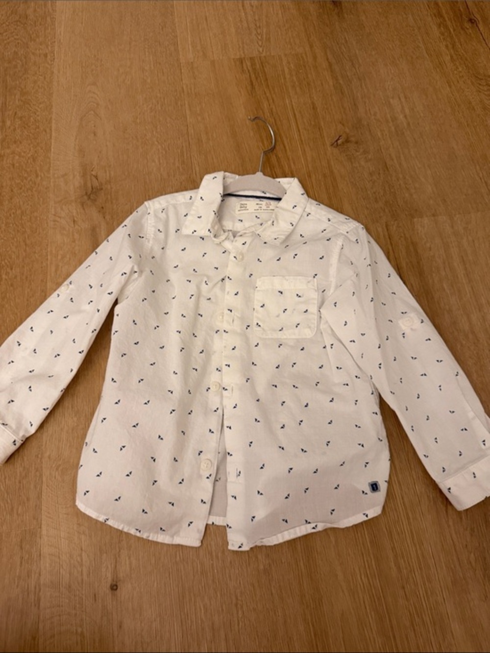 Zara White Boys Button-Down Shirt